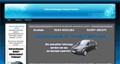 Desktop Screenshot of aachen.gebrauchtwagen-ankauf-sofort.de