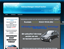 Tablet Screenshot of aachen.gebrauchtwagen-ankauf-sofort.de